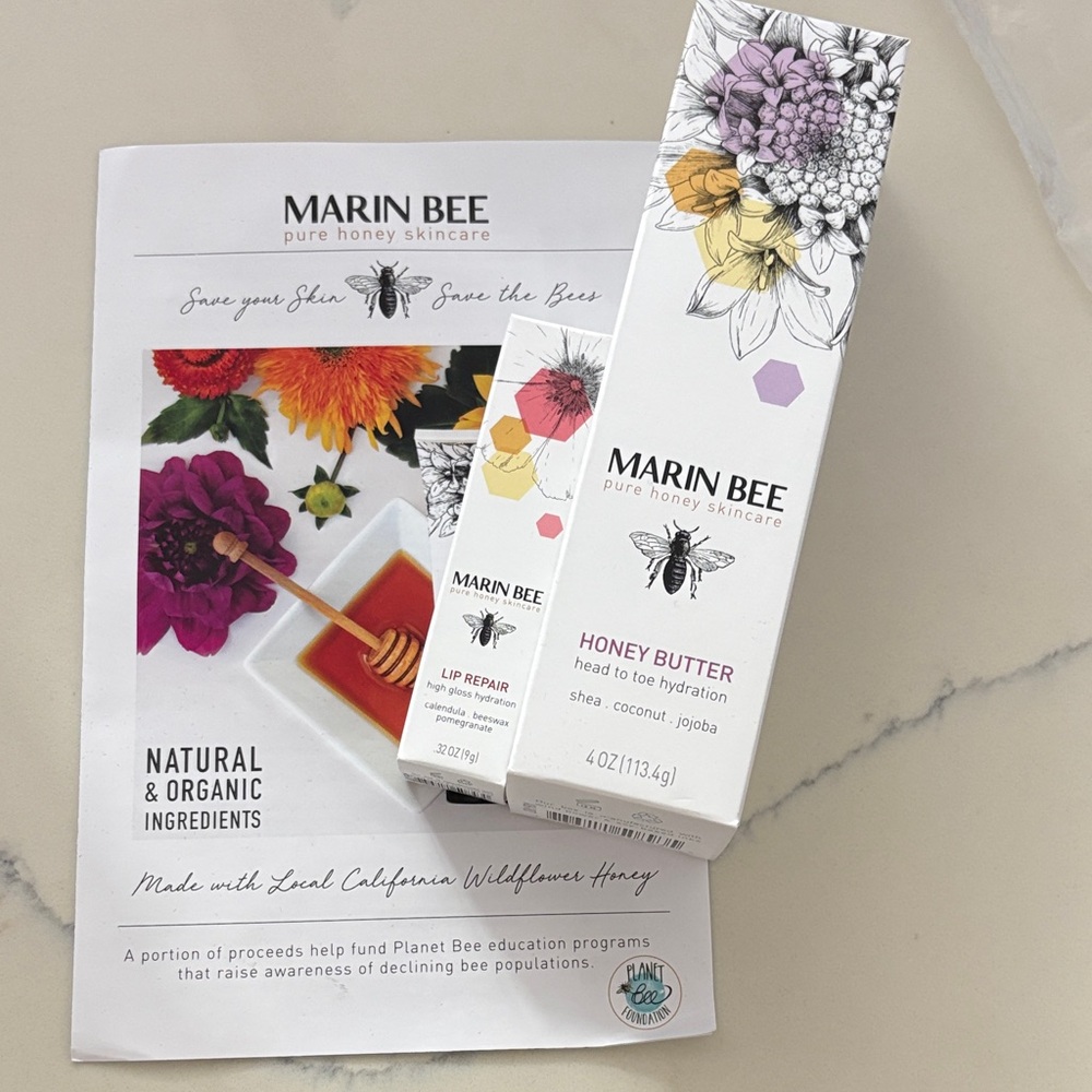 152. Marin Bee Skincare Set with Honey Butter and Lip Repair